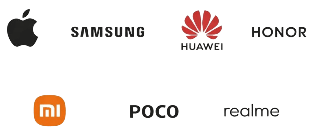 Бренды Apple, Samsung, Xiaomi, Huawei